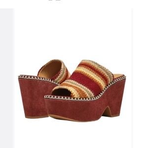 NWOT Joie Pendant Platform Mule Size 10